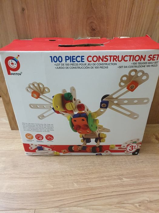 Klocki drewniane konstrukcyjne pintoy duży zestaw