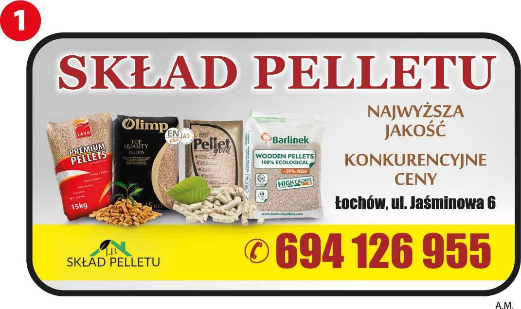 Pellet Barlinek , EN+A1, DIN+,pelet iglasto-liściasty, certyfikowany