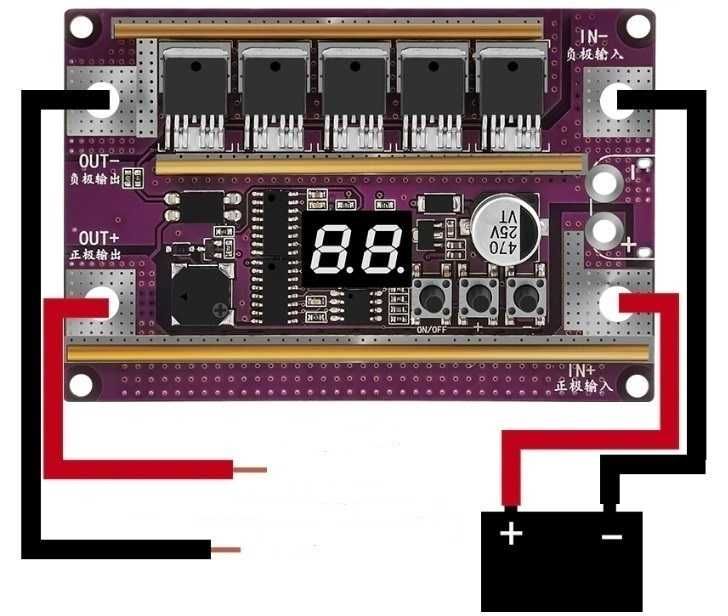 Контактная Точечная сварка полный комплект для работы от АКБ 12 Вольт