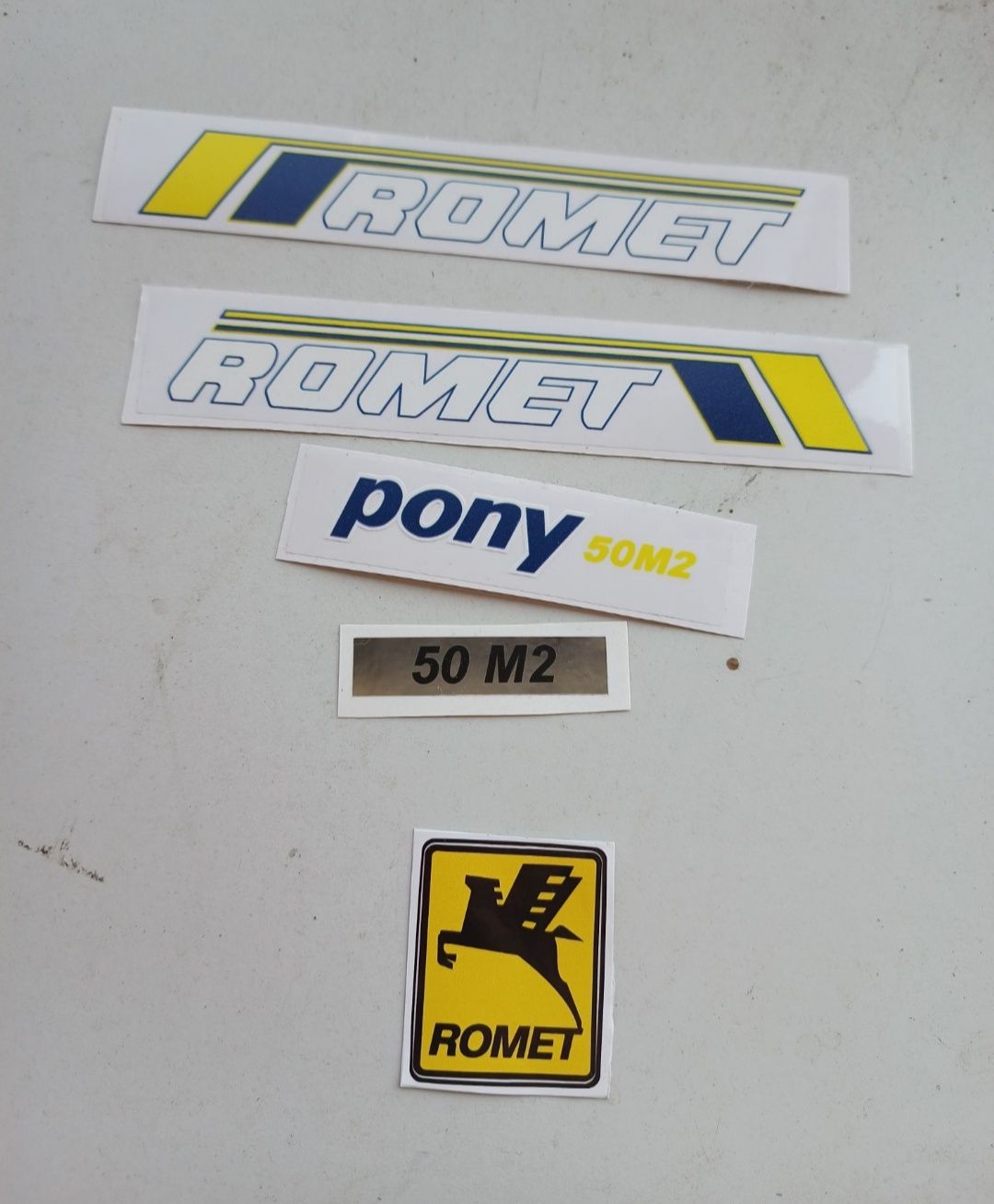 Romet pony 50 M2 Motorynka zestaw naklejek naklejki