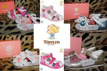 Дитячі шкіряні босоніжки кожаные босоножки Том.м Tom.m дівчинці р21-31