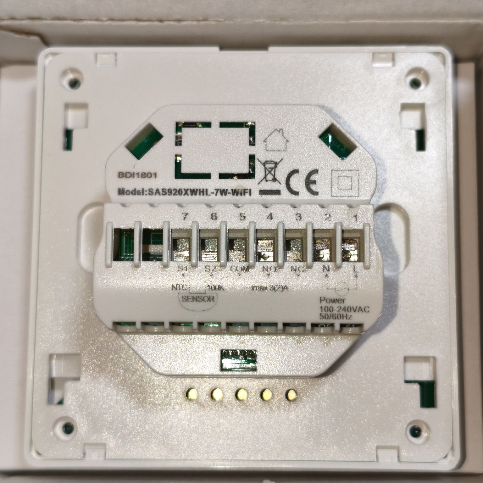 WiFi термостат Ecobay Tuya Google для водяної теплої підлоги