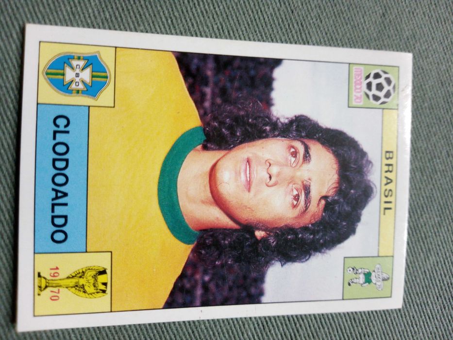 Cromo Panini World Cup Story de Clodoaldo no Mundial 70