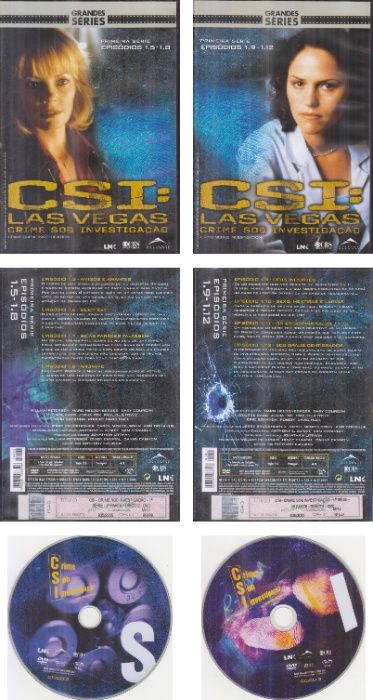 DVDs Séries: Acção em Miami; CSI; Dr. House; O Justiceiro