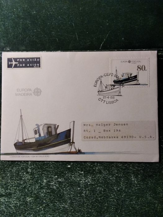 1988 FDC Europa CEPT Madeira