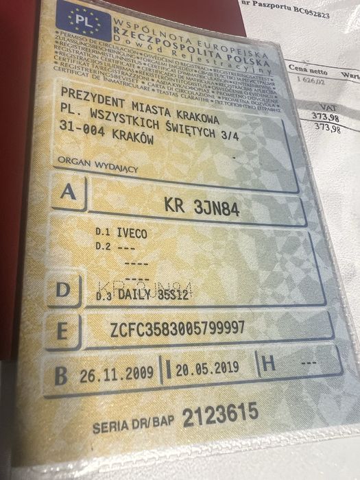 Iveco daily 35S12 pozostalosci resory kontener felgi drzwi rama z dok.