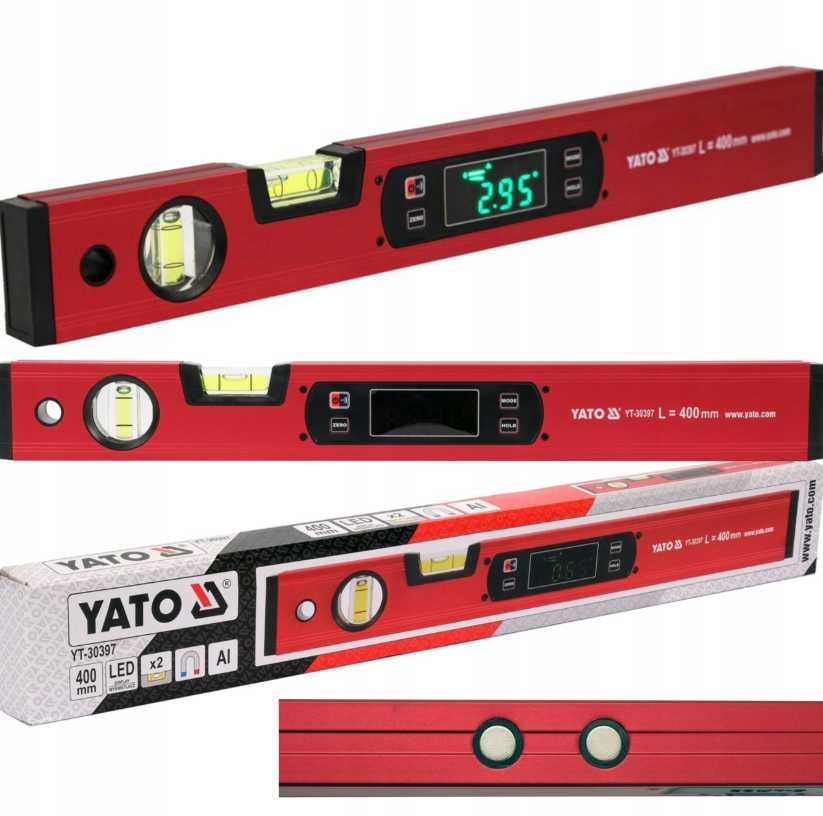 Nowa YATO Poziomica Elektroniczna 400mm Magnetyczna YT-30397 (OKAZJA)