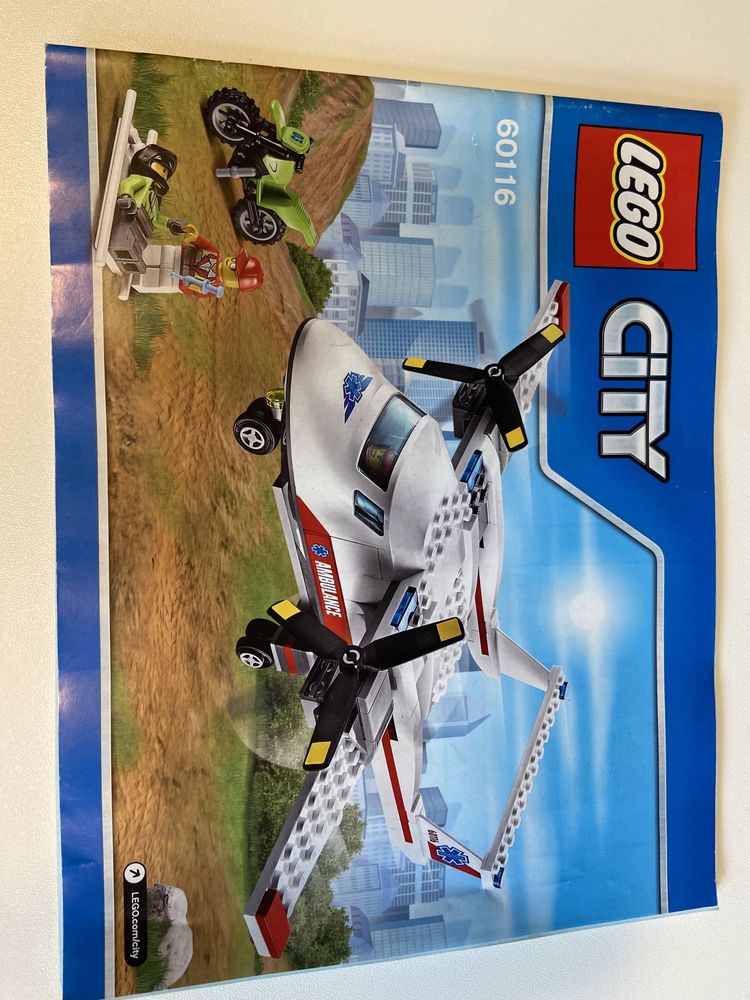 Lego city 60116 samolot ratowniczy kompletny