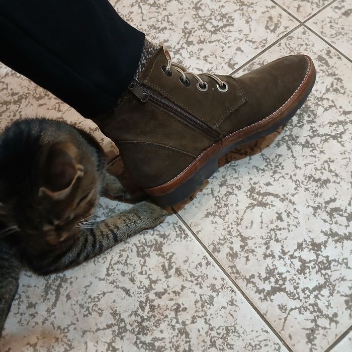 Ботинки демисезонные нубук Marco Tozzi розмір 39. Черевики шкіряні