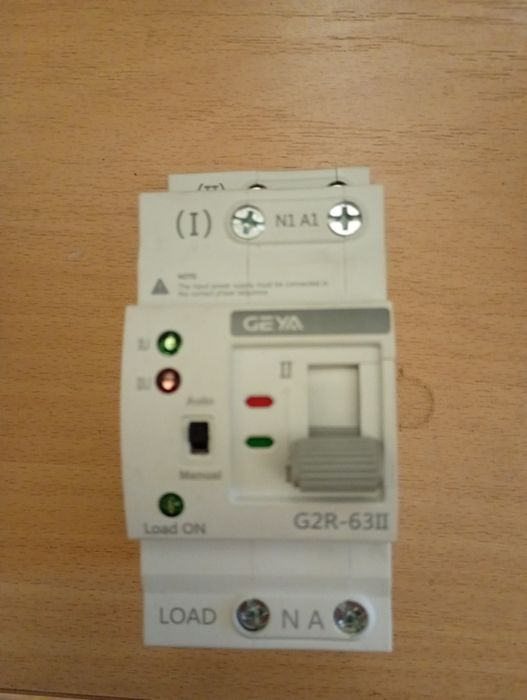 Автоматичний перемикач живлення 2P 63А GEYA G2R-63II