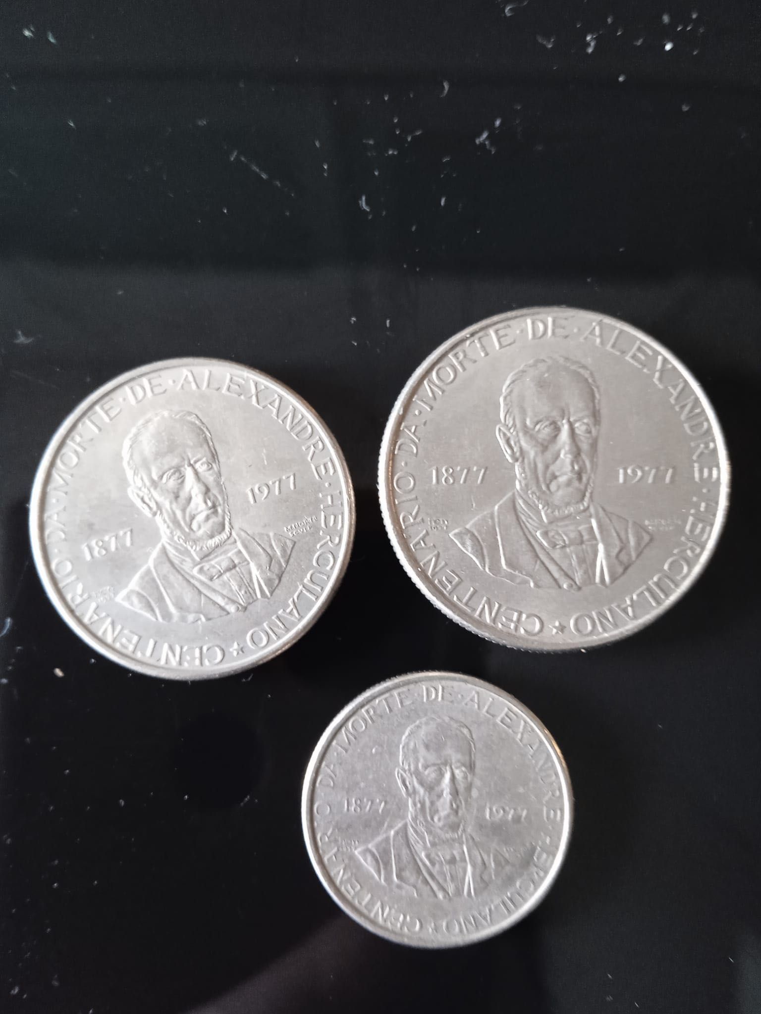 Conjunto de moedas 1977 Alexandre Herculano