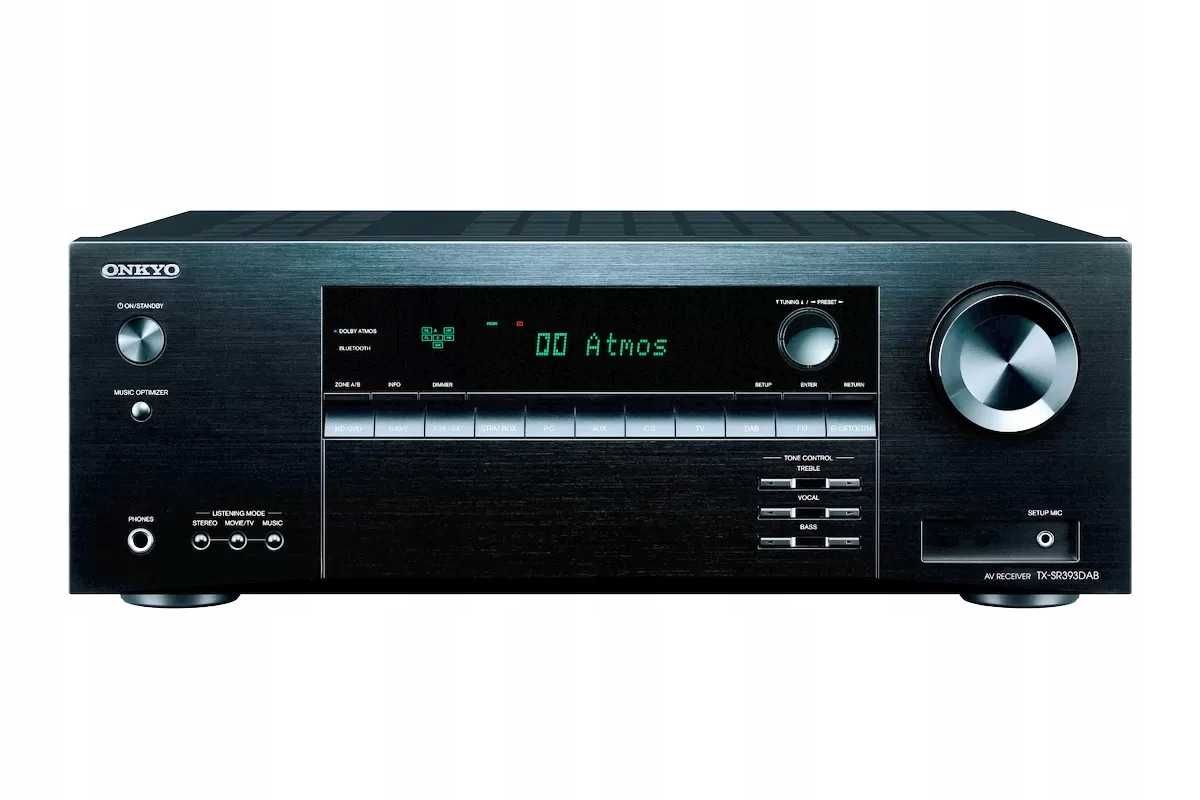 Onkyo TX-SR393DAB amplituner AV HiFi 155W 5.2 z Dolby Atmos DTS:X