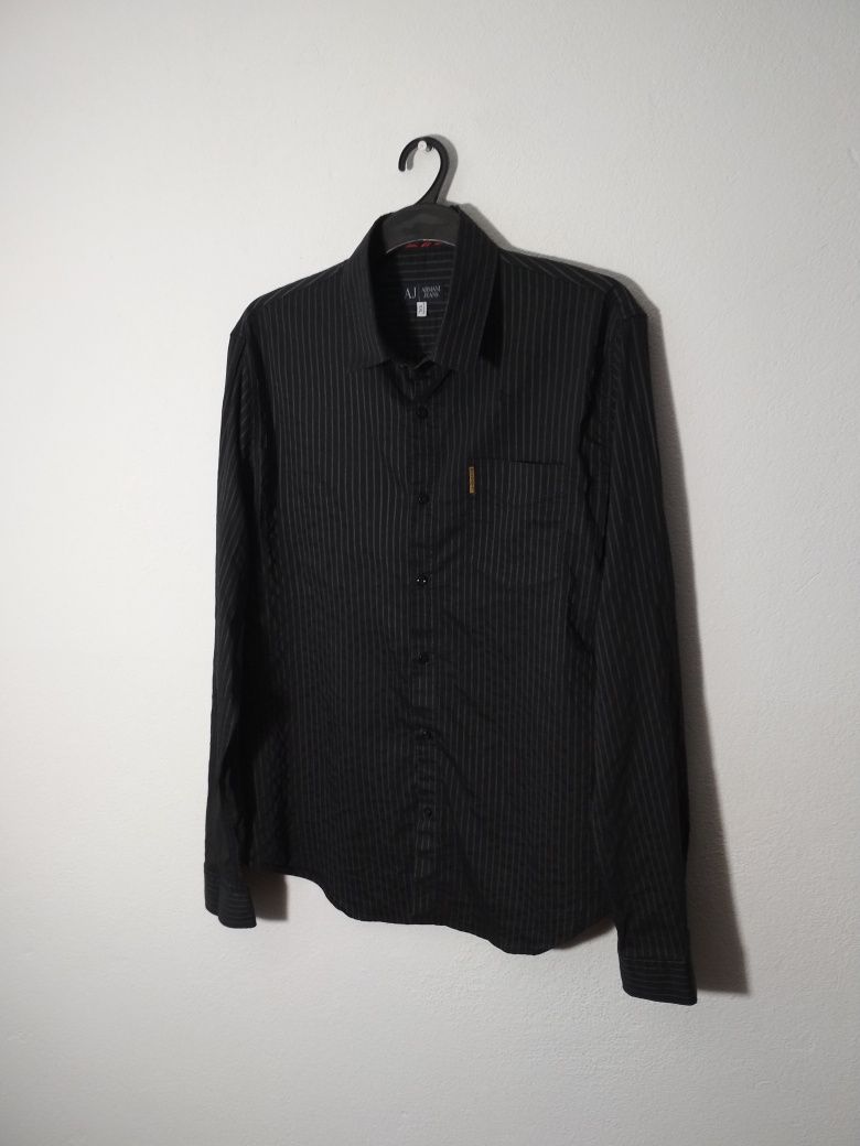 Armani Jeans czarna koszula L/XL