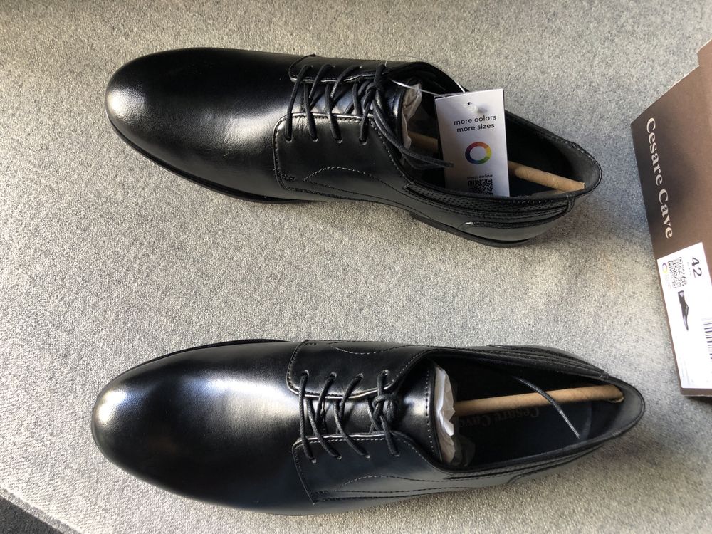 Buty skórzane 42 CCC Cesare Cave nowe