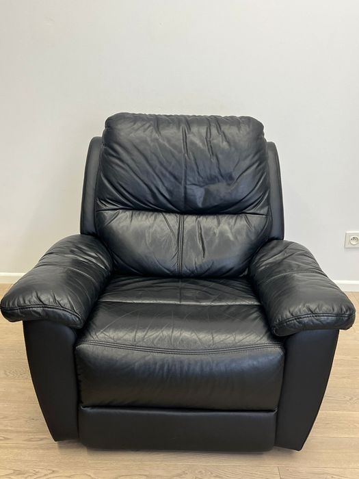 Sofa skórzana z funcja relaks plus fotel