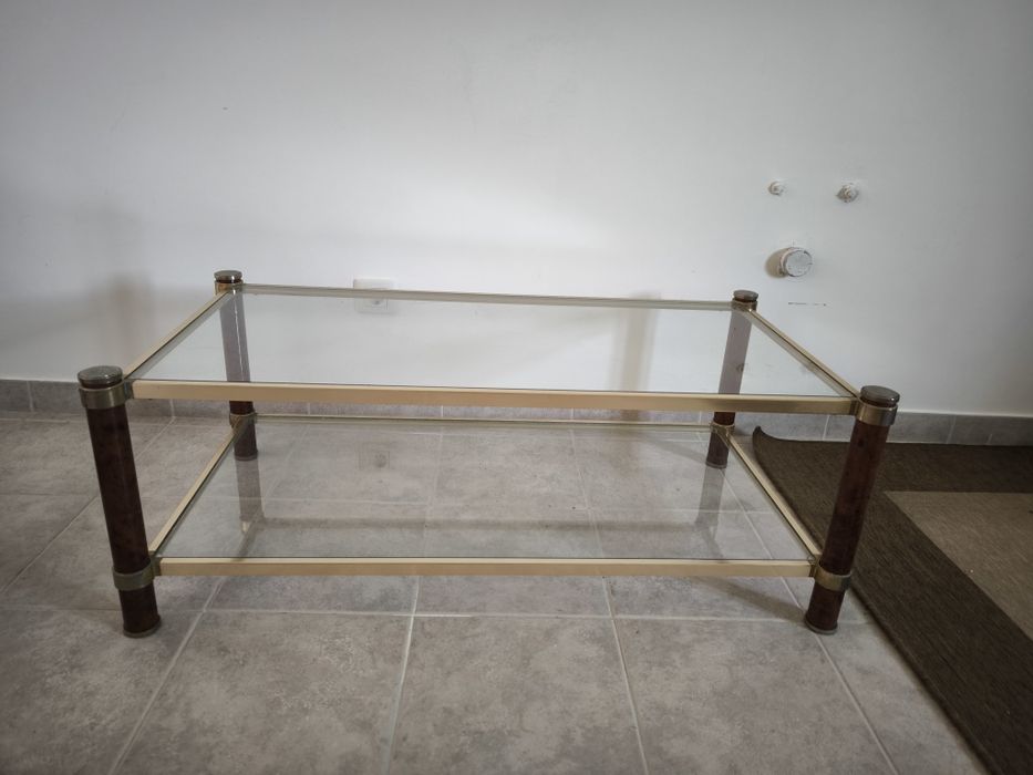 Mesa de centro de sala em vidro