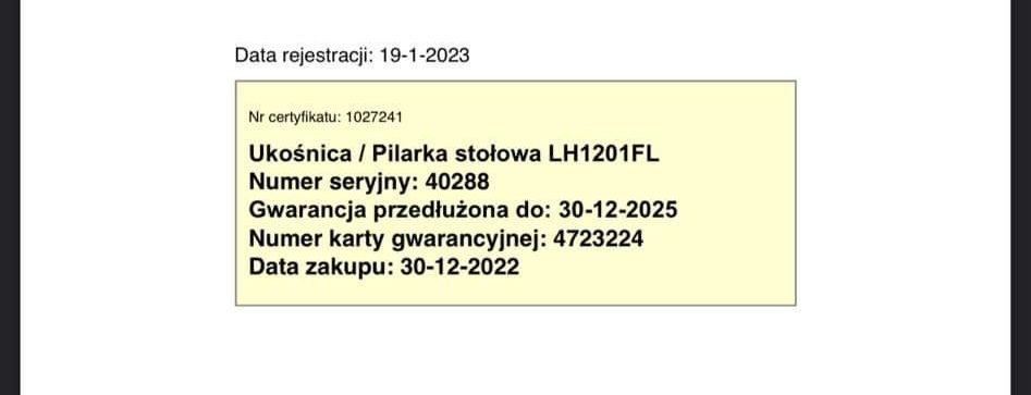 UKOSNICA / pilarka stolowa Lh120FL