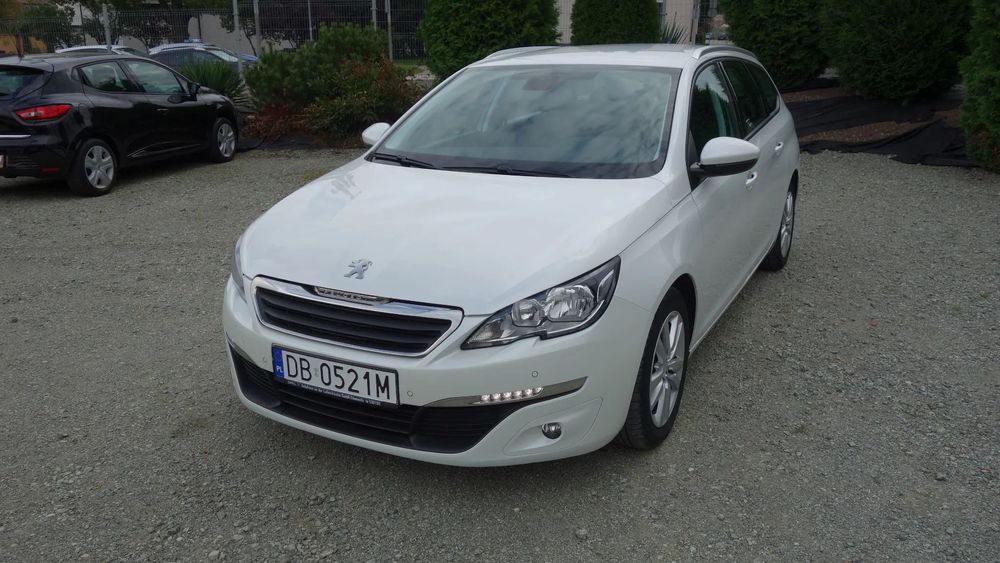 Peugeot 308 1.6 HDi Automat Biała Perła Klima Navi Kamera Alu Gwarancja