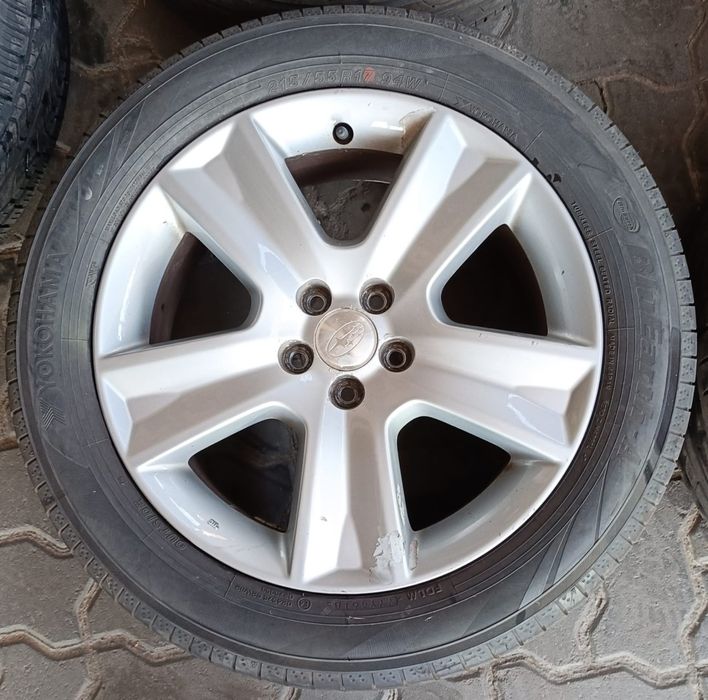 JANTES SUBARU R17 COM PNEUS 215/55 FURAÇÃO 5X100