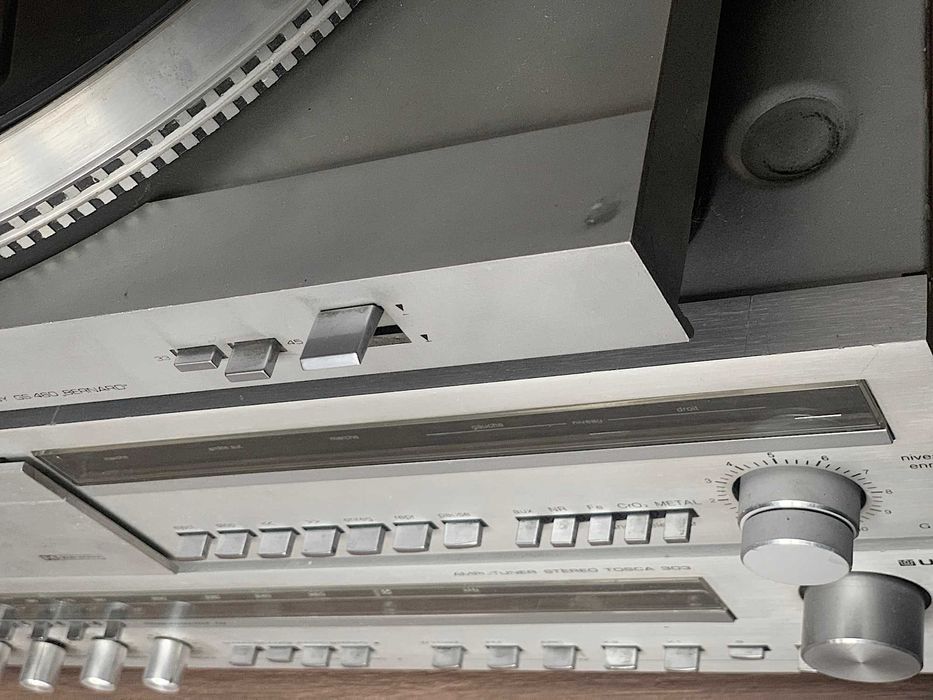 UNITRA - zestaw stereo gramofon ampli deck