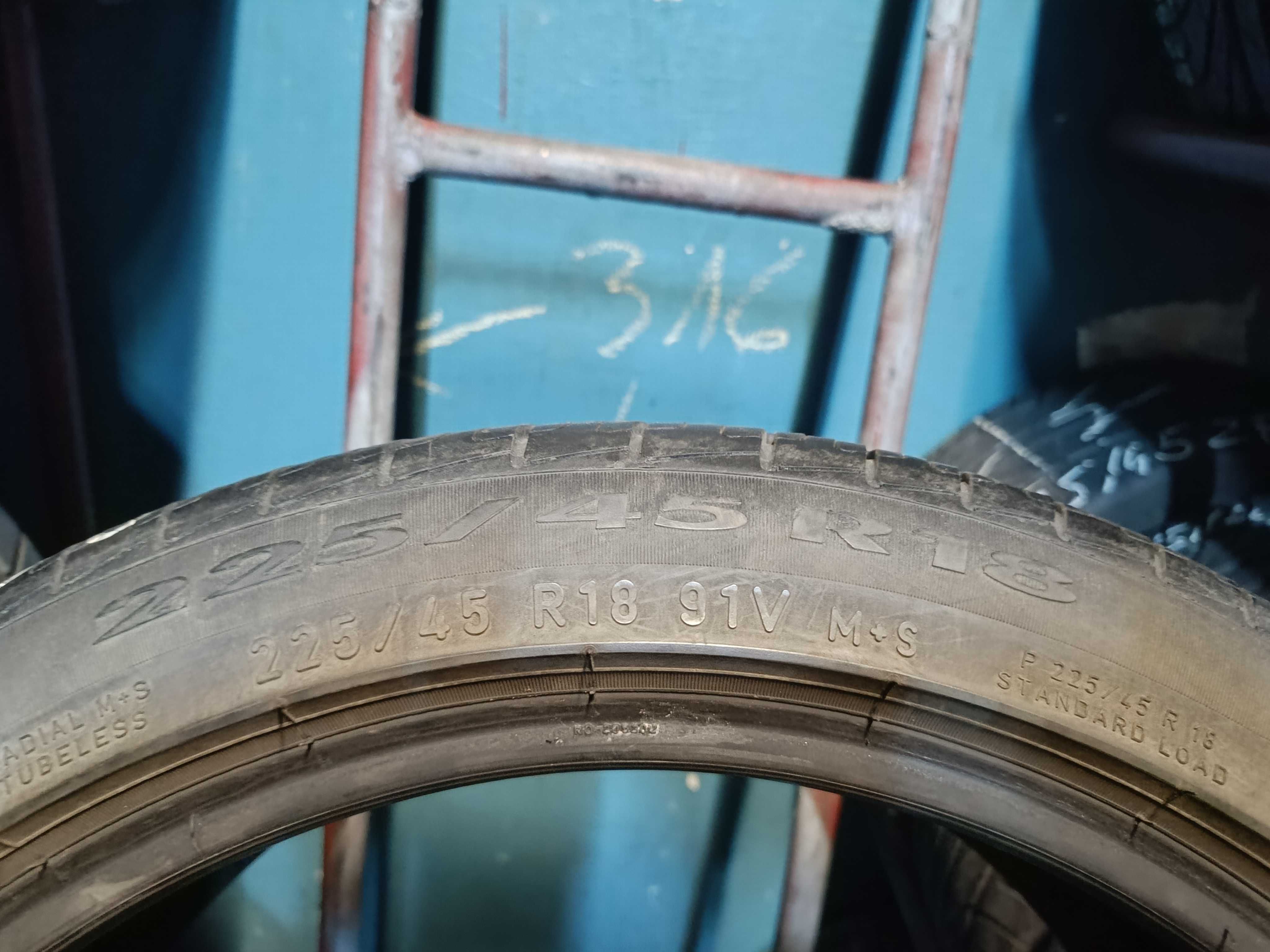 2x 225/45R18 Pirelli Cinturato P7 RF Całoroczne Używane FV Siedlce