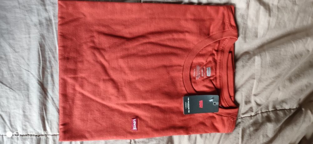 Levi's czerwony ceglasty t-shirt rozm XL