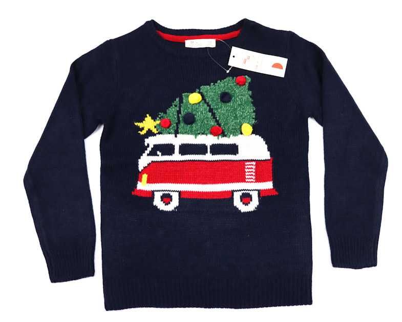 Sweter chłopięcy świąteczny rozmiar 122/128