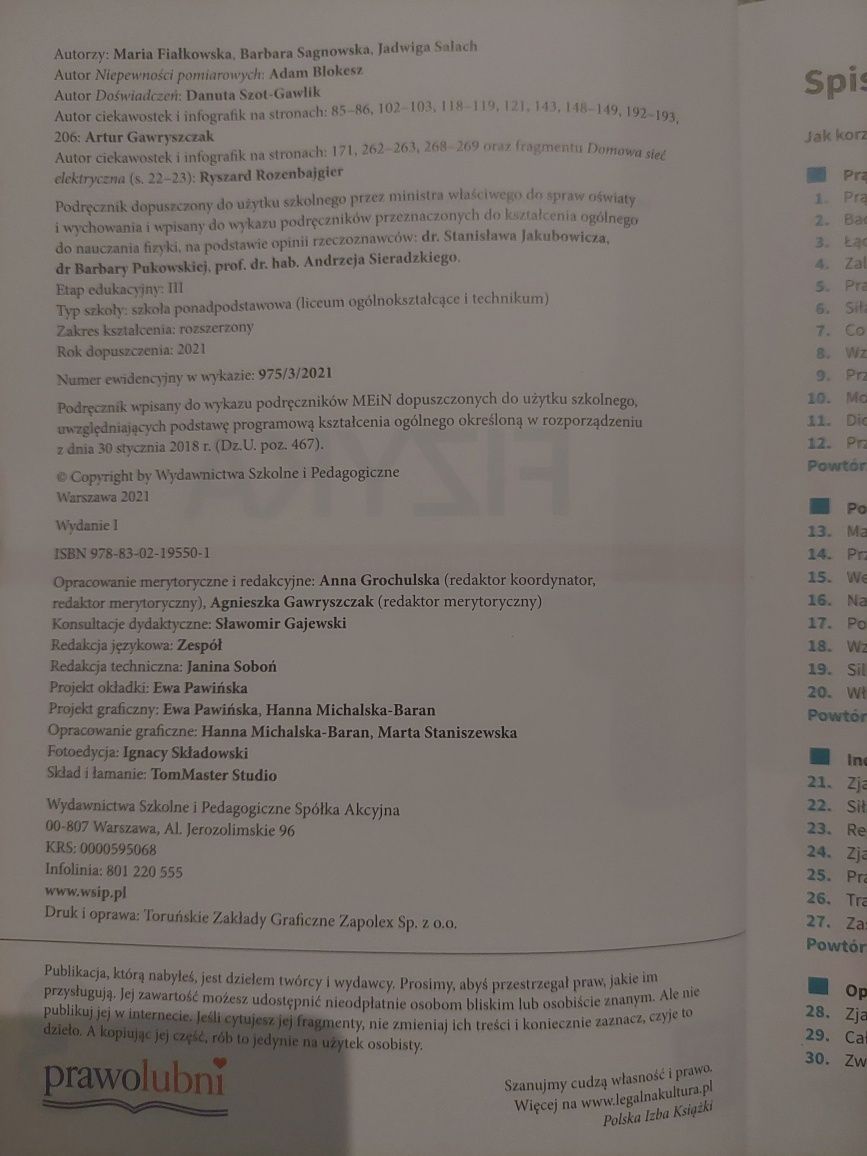 Fizyka podręcznik klasa 3 zakres rozszerzony WSiP