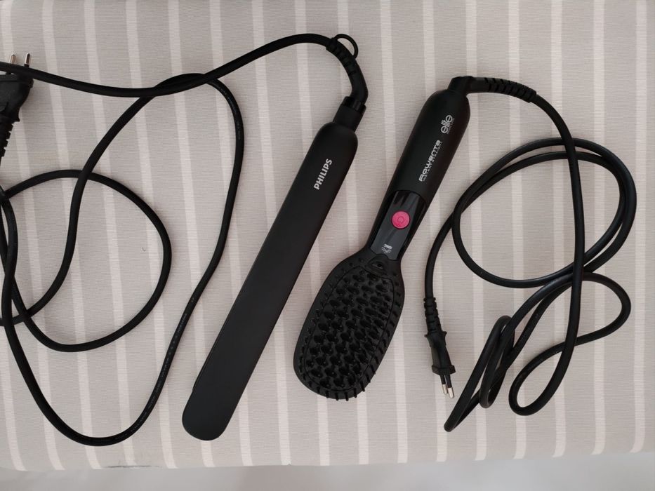 Alisador Philips HP8321/00 e Escova alisadora Rowenta CF5712F0