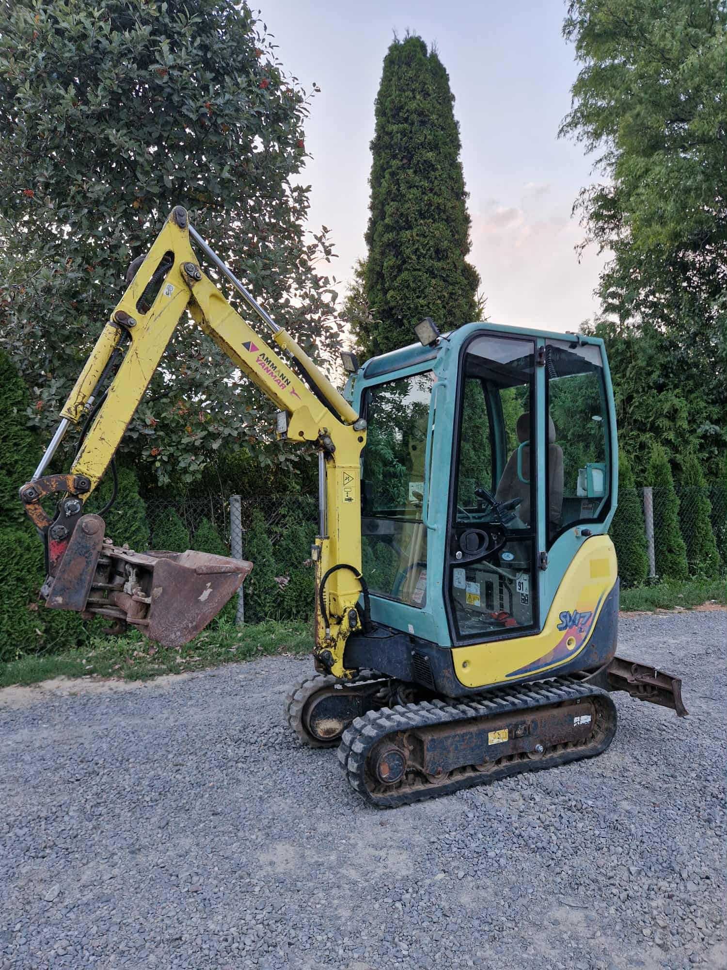 minikoparka  budowalana Yanmar SV17 / 2007 rok/ sprowdzona