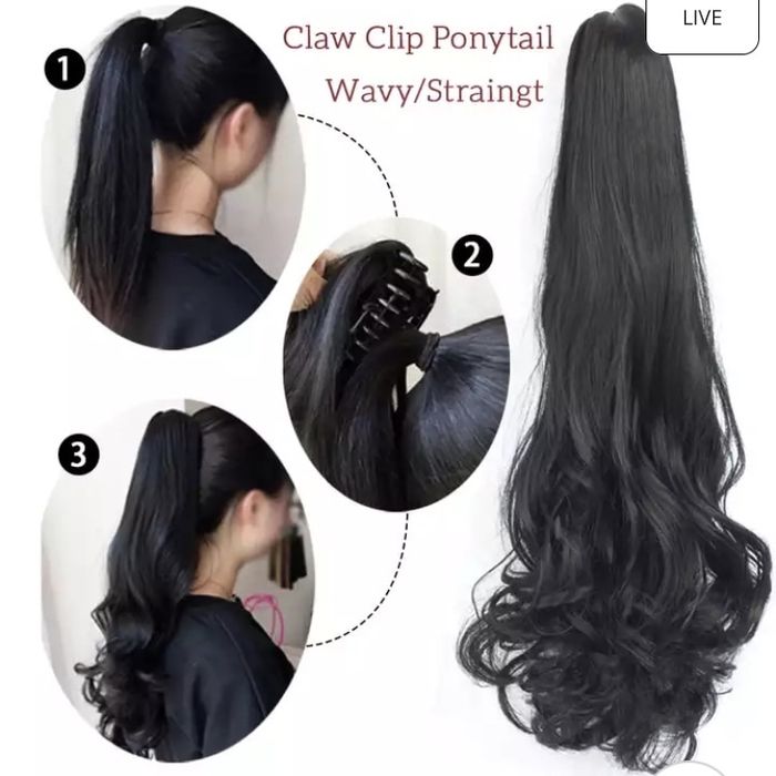 Треси шиньйон волосся хвост