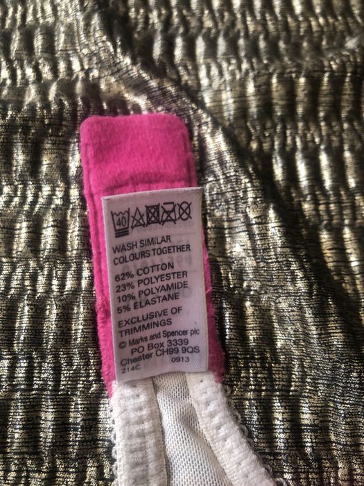 Biustonosz stanik M&S Marks & Spencer 30D 65D panterka różowa koronka