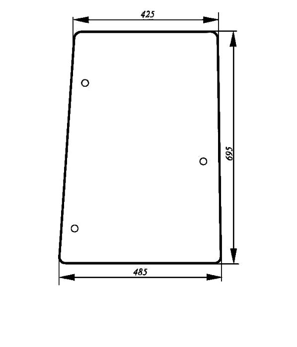 szyba boczna prawa do ciagnika Case MX CX McCormick MTX MC CX ACX203i