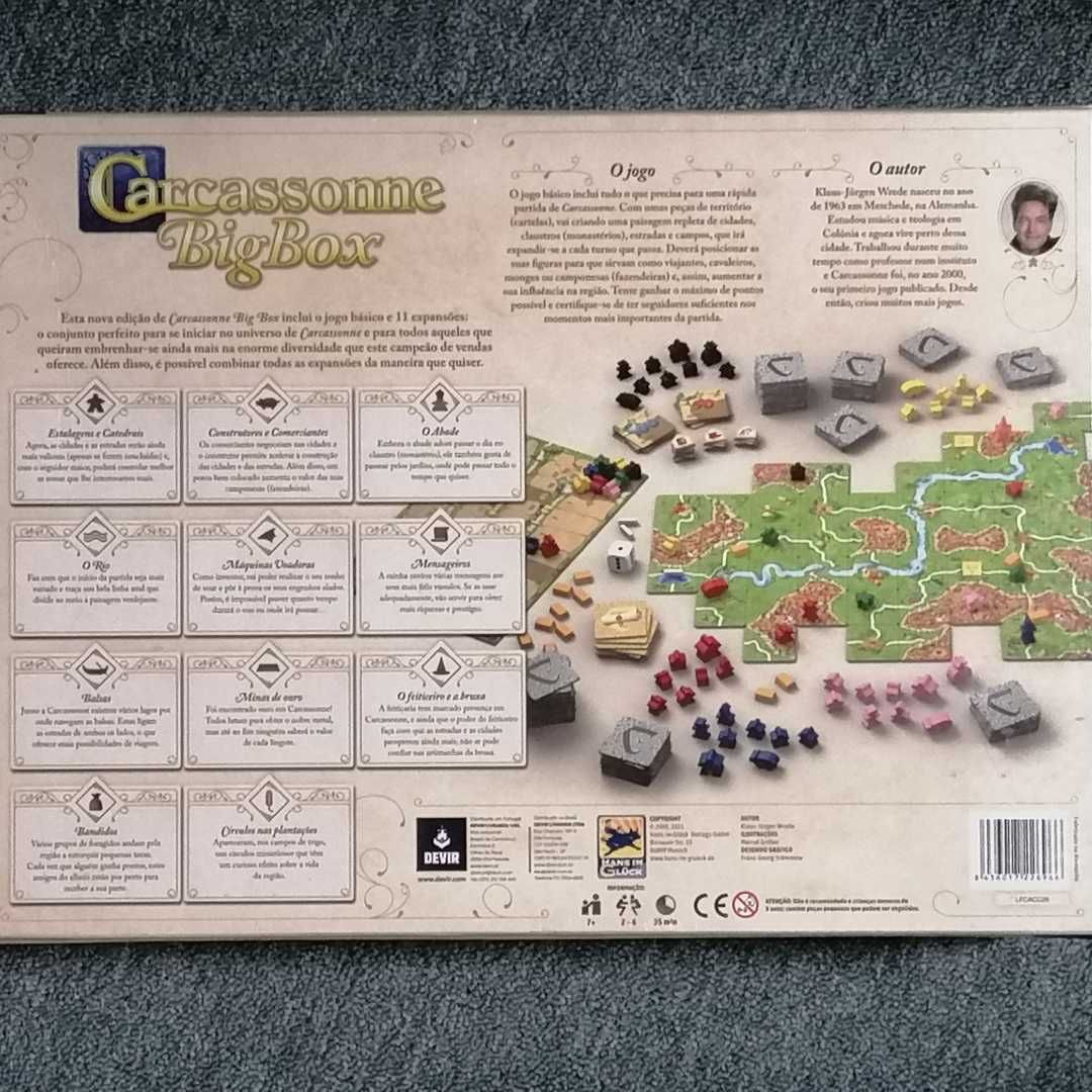 Carcassonne Big Box - jogo de tabuleiro