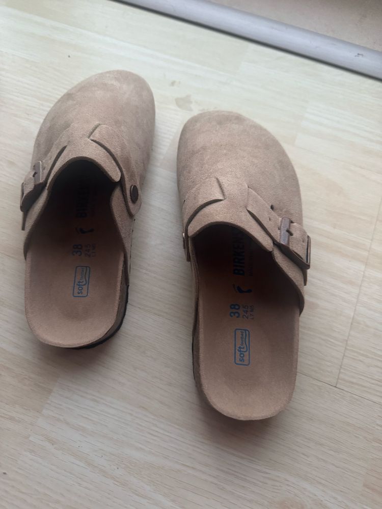 Socas Birkenstock Boston Castanho
