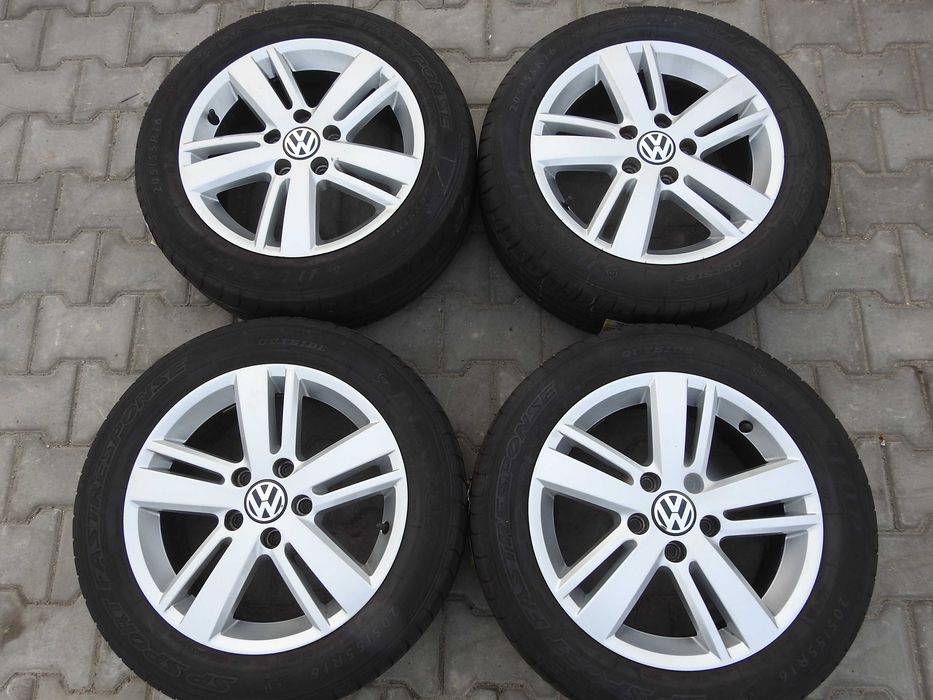4x ALU VW 5x112  5K0 6,5J 16 ET50  5K0 JAK NOWE