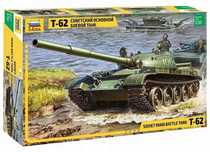 Zvezda Czołg T-62 model do sklejania