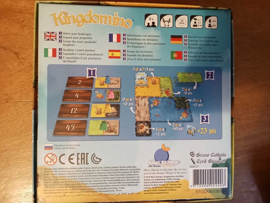 Jogo de tabuleiro Kingdomino