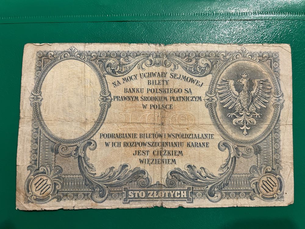 Banknot 100 złotych Polskich z 1919 r.