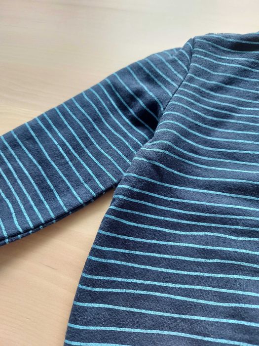 PEPCO Bluza sweter łoś rogi oczy paski granatowy roz. 80