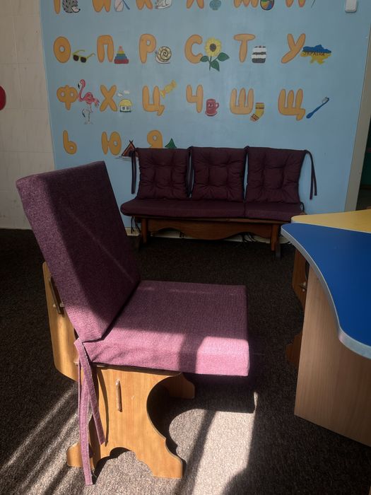 Мʼякі подушки на стілець лавки дивани крісла в школу поролон на поддон