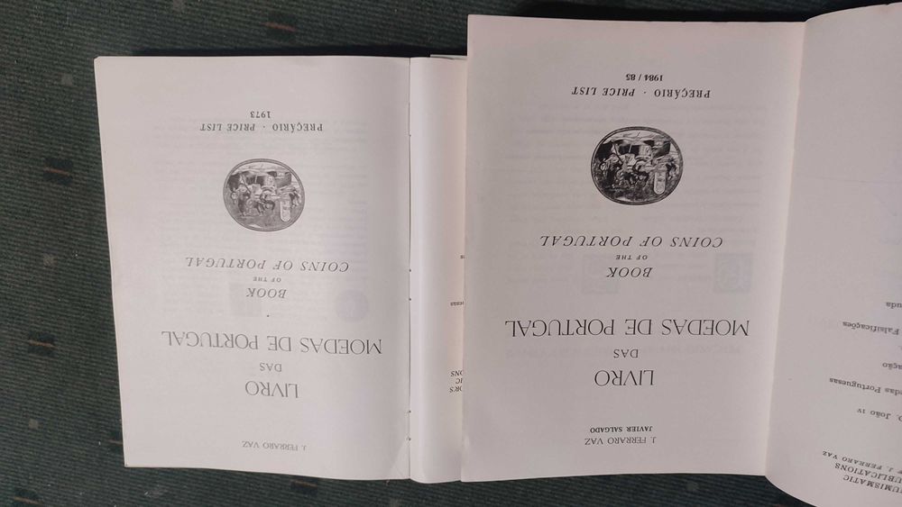 Livro das Moedas de Portugal - J. Ferraro Vaz - 2 Volumes