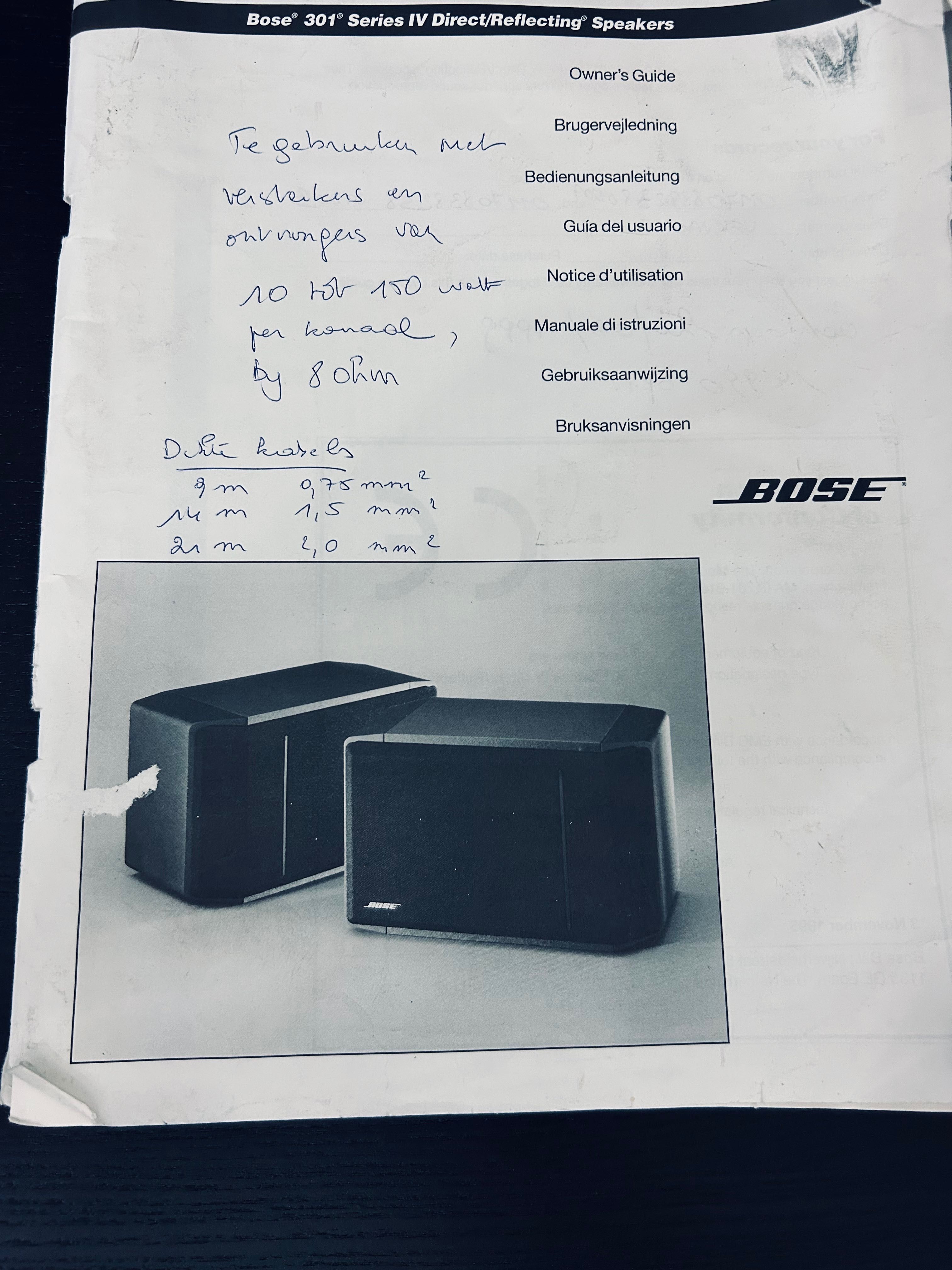 Wyjątkowe piękne Bose - 301 series 4 - Kolumny pasywne PA