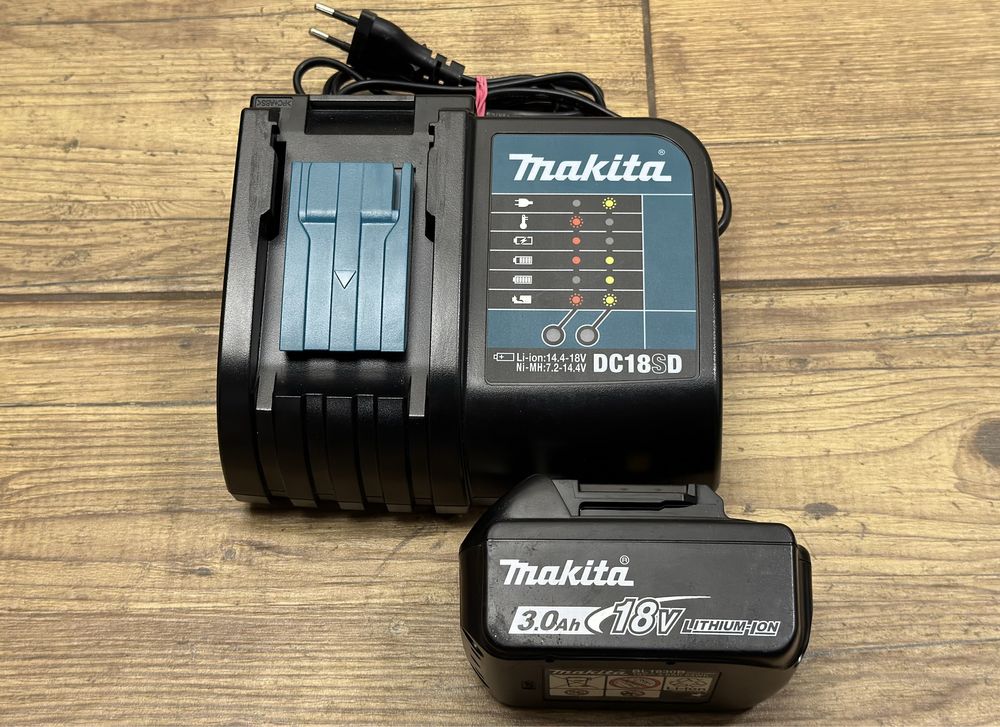 Zestaw bateria akumulator 18V 3AH + ładowarka DC18SD Makita