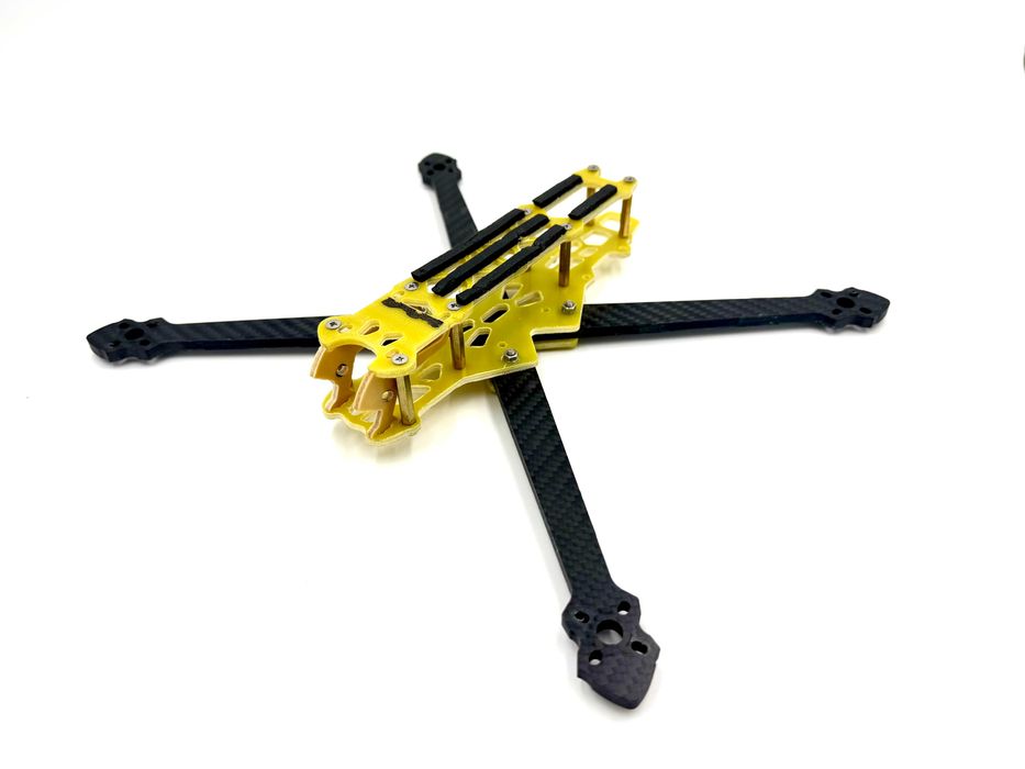 Рама 7" дюймів для дрона тестоліт+карбон fpv