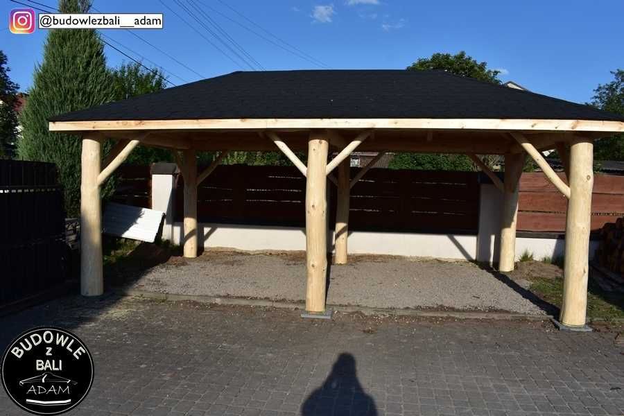 Wiata Garażowa z Bala, Garaż na Samochód, Altanka z Bali, Altana