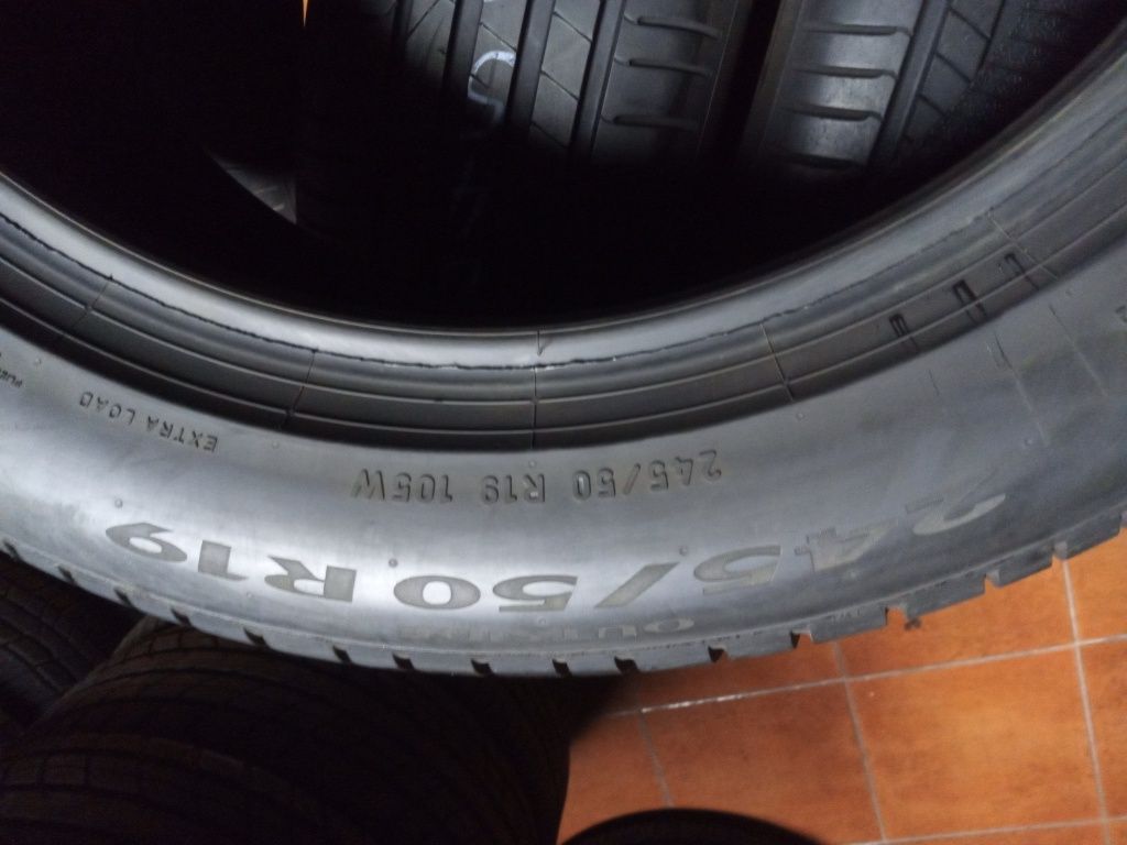 Pneus 245/50/19 Pirelli semi novos