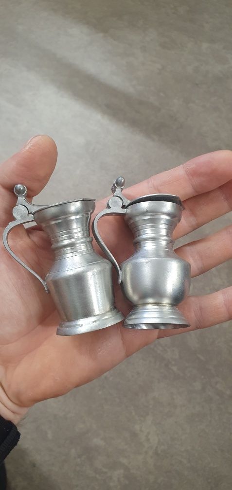 Винтажный мини кувшин ,олово