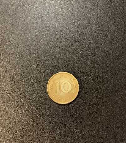 Монета 10 пфеннигов Германия
Год 1971