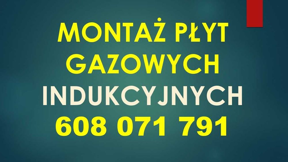 Instalacje gazowe, podłączenie kuchenki płyty gazowej lub elektrycznej
